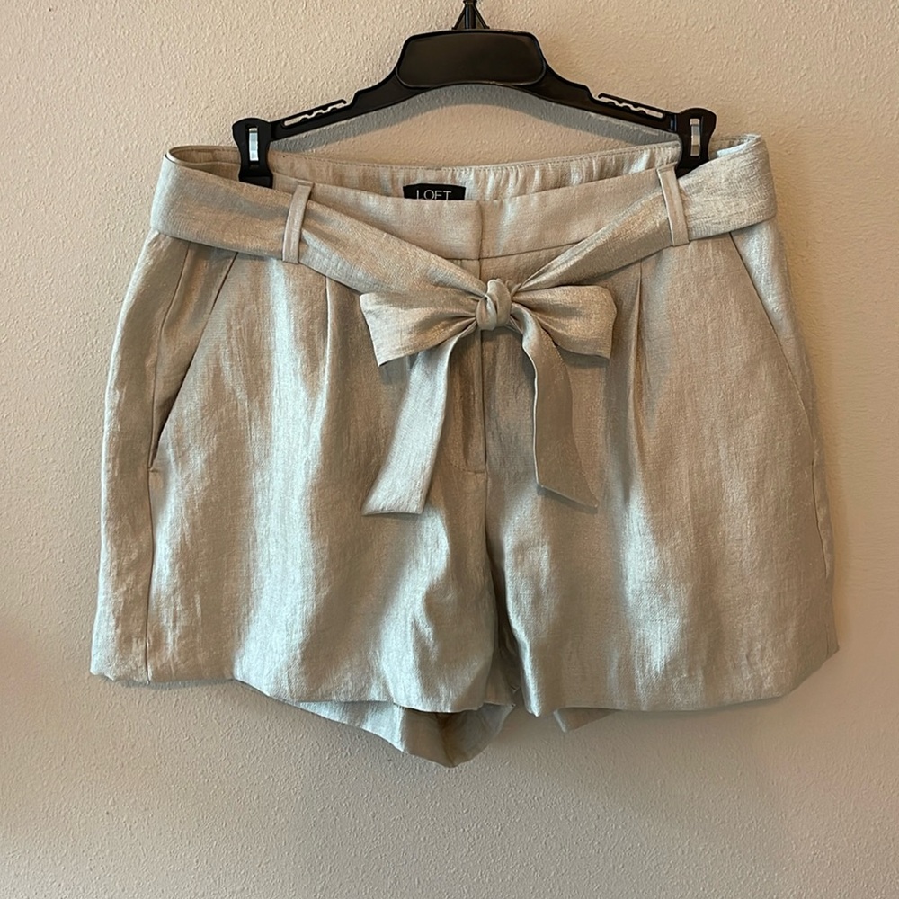 Loft Gold Shorts